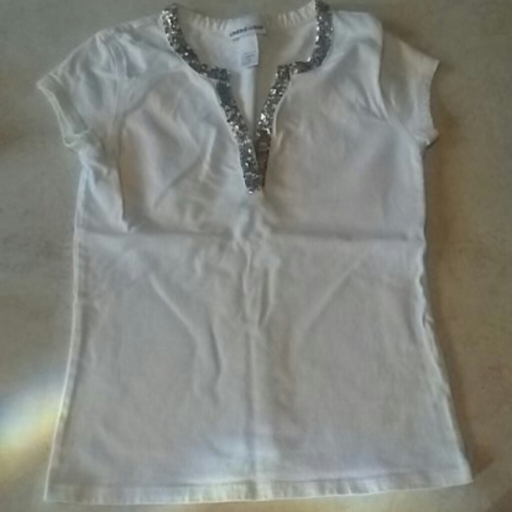 4/$15 Limited Too sz XS/S white short sleeve top